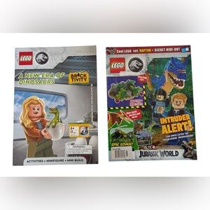 🎉3/$15 LEGO JURASSIC WORLD ACTIVITY BOOK MAGAZINE BUNDLE